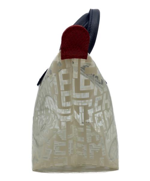LONGCHAMP（ロンシャン）LONGCHAMP (ロンシャン) Mini Le Pliage Transparent Tote ホワイトの古着・服飾アイテム