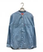 SUPREMEシュプリーム）の古着「15SS デニムバンドカラーシャツ」｜ブルー
