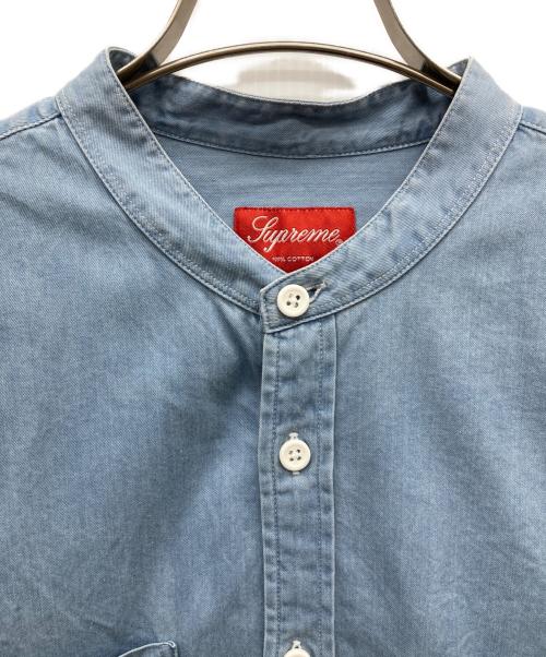 SUPREME（シュプリーム）SUPREME (シュプリーム) 15SS デニムバンドカラーシャツ ブルー サイズ:Sの古着・服飾アイテム
