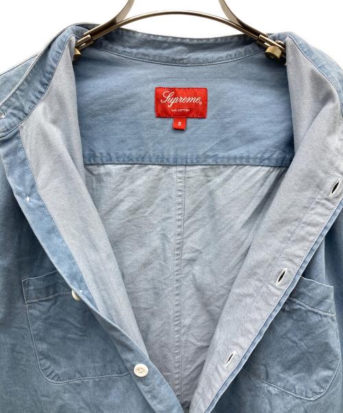 SUPREME（シュプリーム）SUPREME (シュプリーム) 15SS デニムバンドカラーシャツ ブルー サイズ:Sの古着・服飾アイテム