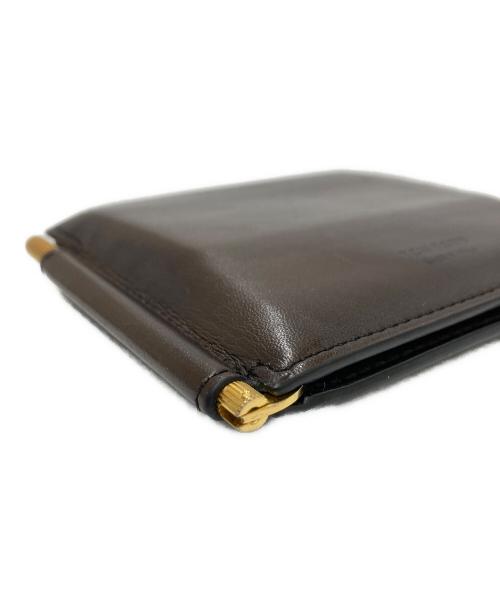 TOM FORD（トムフォード）TOM FORD (トムフォード) マネークリップ付き二つ折り財布 ブラウン サイズ:-の古着・服飾アイテム