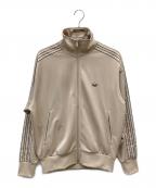 adidasアディダス）の古着「アウトライントレフォイル ファイヤーバード トラックトップ」｜ベージュ