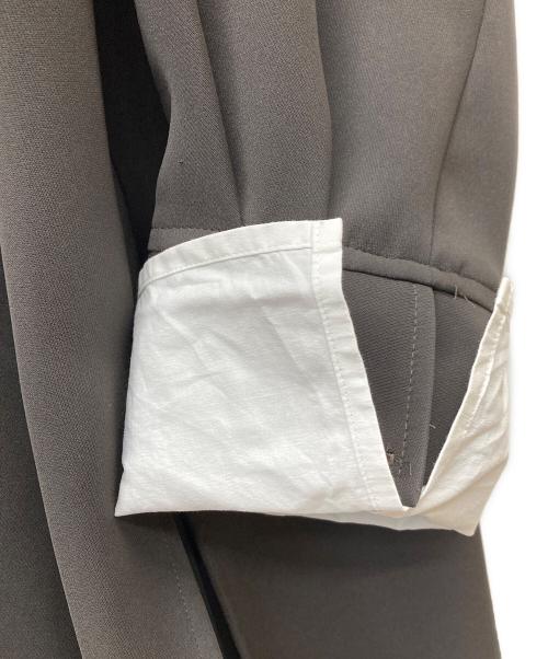ENFOLD（エンフォルド）ENFOLD (エンフォルド) LAYERED-CUFF BLOUSE グレー サイズ:38の古着・服飾アイテム