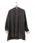 ENFOLD（エンフォルド）の古着「LAYERED-CUFF BLOUSE」｜グレー
