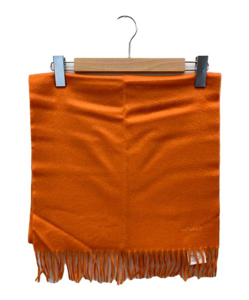 HERMES（エルメス）HERMES (エルメス) カシミヤマフラー オレンジの古着・服飾アイテム