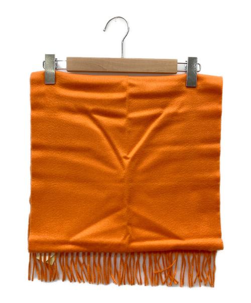HERMES（エルメス）HERMES (エルメス) カシミヤマフラー オレンジの古着・服飾アイテム