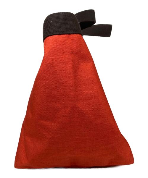 Herve Chapelier（エルベシャプリエ）Herve Chapelier (エルベシャプリエ) コーデュラ舟型トートバッグ レッド×ブラウンの古着・服飾アイテム