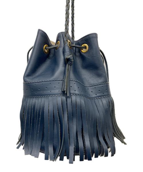 J&M DAVIDSON（ジェイ＆エム デヴィッドソン）J&M DAVIDSON (ジェイ＆エム デヴィッドソン) fringe carnival BAG/ カーニバルM ネイビーの古着・服飾アイテム