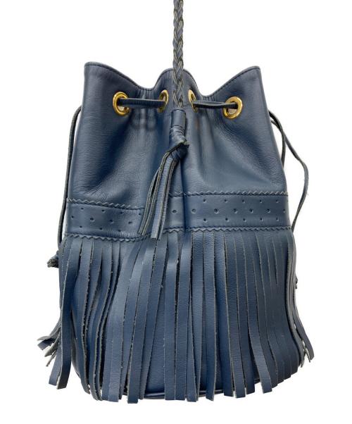 J&M DAVIDSON（ジェイ＆エム デヴィッドソン）J&M DAVIDSON (ジェイ＆エム デヴィッドソン) fringe carnival BAG/ カーニバルM ネイビーの古着・服飾アイテム