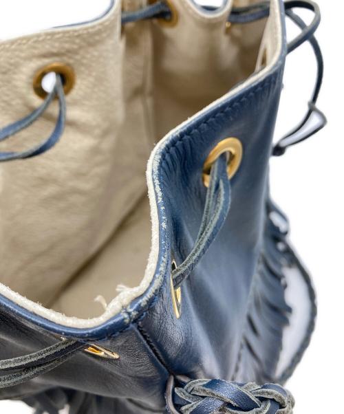 J&M DAVIDSON（ジェイ＆エム デヴィッドソン）J&M DAVIDSON (ジェイ＆エム デヴィッドソン) fringe carnival BAG/ カーニバルM ネイビーの古着・服飾アイテム