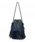 J&M DAVIDSON（ジェイ＆エム デヴィッドソン）の古着「fringe carnival BAG/ カーニバルM」｜ネイビー