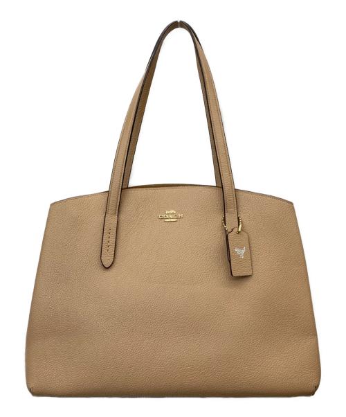COACH（コーチ）COACH (コーチ) チャーリー キャリーオールトートバッグ ベージュの古着・服飾アイテム