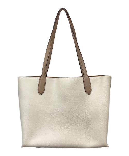 COACH（コーチ）COACH (コーチ) ウィロウ レザートートバッグ ホワイト×ベージュの古着・服飾アイテム