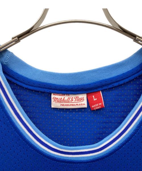 MITCHELL & NESS（ミッチェルアンドネス）MITCHELL & NESS (ミッチェルアンドネス) ゲームシャツ ブルー サイズ:Ｌの古着・服飾アイテム