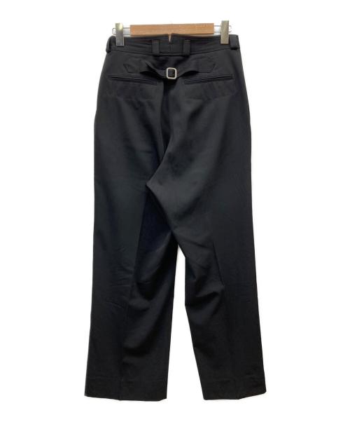 BOTTEGA VENETA（ボッテガベネタ）BOTTEGA VENETA (ボッテガベネタ) ウールタックパンツ ブラック サイズ:50の古着・服飾アイテム