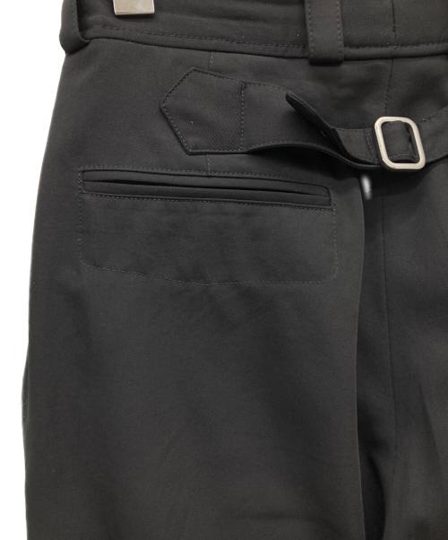BOTTEGA VENETA（ボッテガベネタ）BOTTEGA VENETA (ボッテガベネタ) ウールタックパンツ ブラック サイズ:50の古着・服飾アイテム