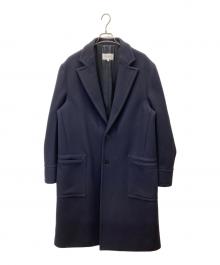 Maison Margiela（メゾンマルジェラ）の古着「17AW ウール混チェスターコート」｜ネイビー