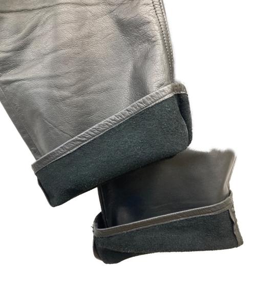GAP（ギャップ）GAP (ギャップ) 00s カウレザーパンツ ブラック サイズ:W31の古着・服飾アイテム