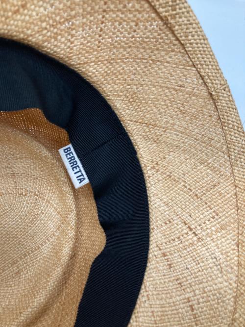 BERRETTA（ベルレッタ）BERRETTA (ベルレッタ) ストローハット ベージュの古着・服飾アイテム