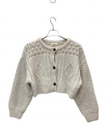 anuke（アンヌーク）の古着「Cable Knit Cardigan」｜ベージュ