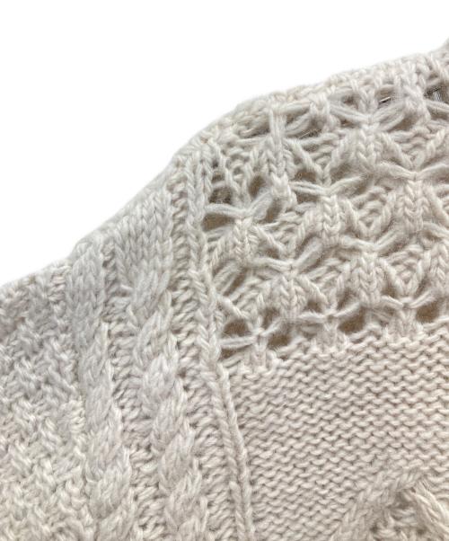 anuke（アンヌーク）anuke (アンヌーク) Cable Knit Cardigan ベージュ サイズ:FREEの古着・服飾アイテム