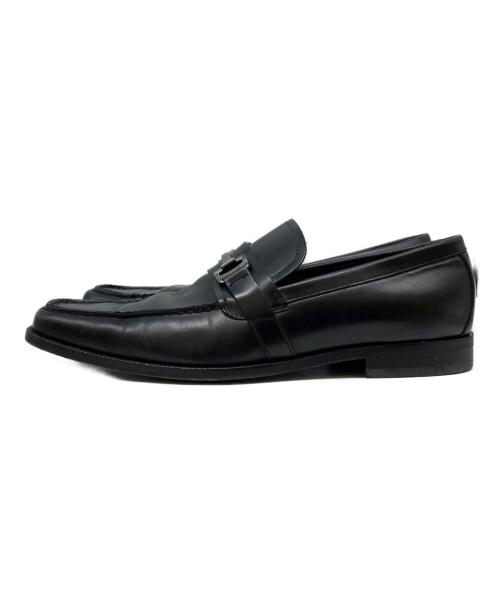 Salvatore Ferragamo（サルヴァトーレ フェラガモ）Salvatore Ferragamo (サルヴァトーレ フェラガモ) ビットローファー ネイビー サイズ:8 1/2の古着・服飾アイテム