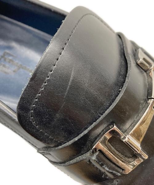 Salvatore Ferragamo（サルヴァトーレ フェラガモ）Salvatore Ferragamo (サルヴァトーレ フェラガモ) ビットローファー ネイビー サイズ:8 1/2の古着・服飾アイテム