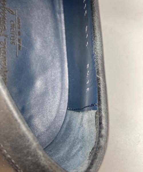 Salvatore Ferragamo（サルヴァトーレ フェラガモ）Salvatore Ferragamo (サルヴァトーレ フェラガモ) ビットローファー ネイビー サイズ:8 1/2の古着・服飾アイテム