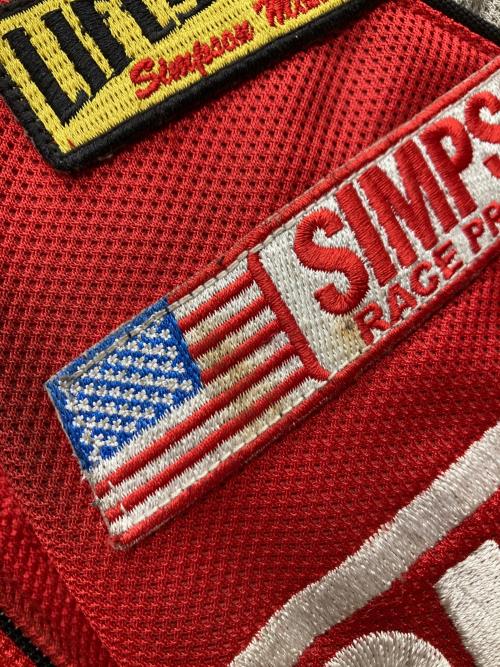 SIMPSON（シンプソン）SIMPSON (シンプソン) レーシングジャケット レッド×ブラック サイズ:LLの古着・服飾アイテム