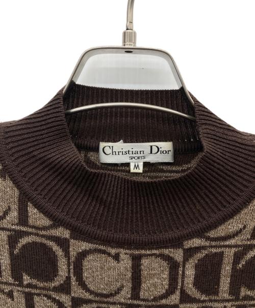 Christian Dior Sports（クリスチャン ディオールスポーツ）Christian Dior Sports (クリスチャン ディオールスポーツ) ウールシルク混ニット ブラウン サイズ:Mの古着・服飾アイテム