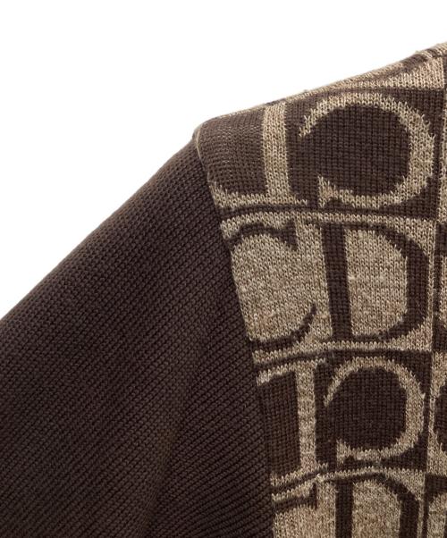 Christian Dior Sports（クリスチャン ディオールスポーツ）Christian Dior Sports (クリスチャン ディオールスポーツ) ウールシルク混ニット ブラウン サイズ:Mの古着・服飾アイテム