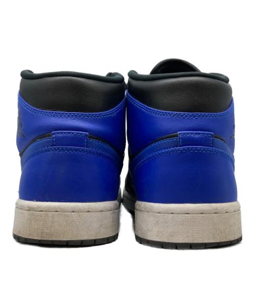 NIKE（ナイキ）NIKE (ナイキ) AIR JORDAN 1 MID ブラック×ブルー サイズ:27.5の古着・服飾アイテム