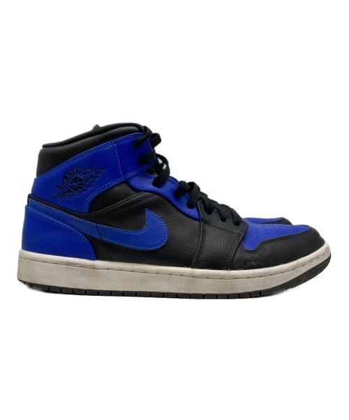 NIKE（ナイキ）NIKE (ナイキ) AIR JORDAN 1 MID ブラック×ブルー サイズ:27.5の古着・服飾アイテム