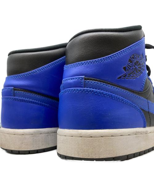 NIKE（ナイキ）NIKE (ナイキ) AIR JORDAN 1 MID ブラック×ブルー サイズ:27.5の古着・服飾アイテム