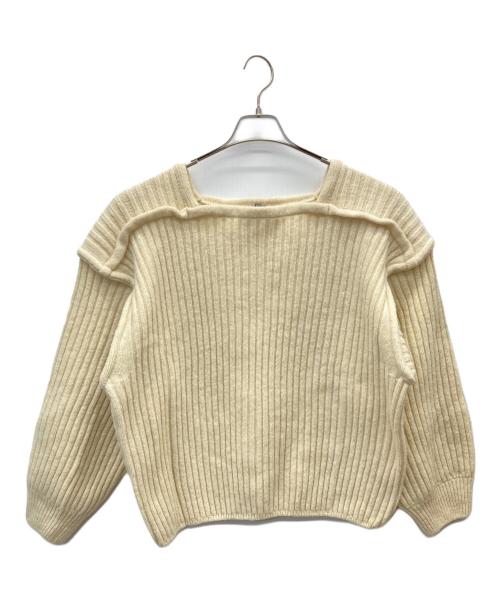 BASERANGE（ベースレンジ）BASERANGE (ベースレンジ) ウールニット アイボリー サイズ:XSの古着・服飾アイテム