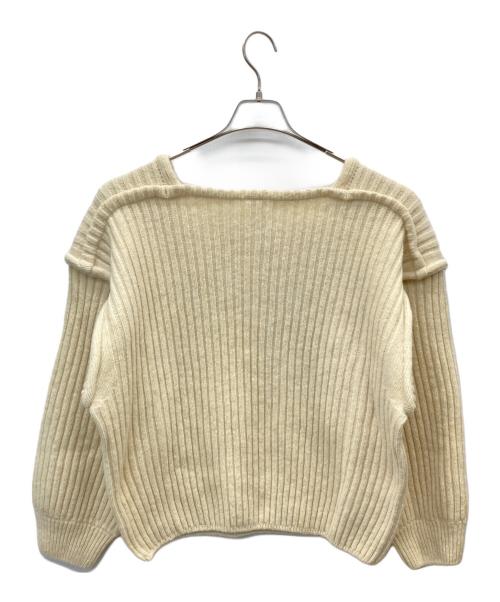 BASERANGE（ベースレンジ）BASERANGE (ベースレンジ) ウールニット アイボリー サイズ:XSの古着・服飾アイテム