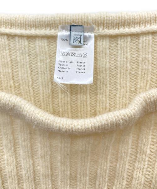BASERANGE（ベースレンジ）BASERANGE (ベースレンジ) ウールニット アイボリー サイズ:XSの古着・服飾アイテム