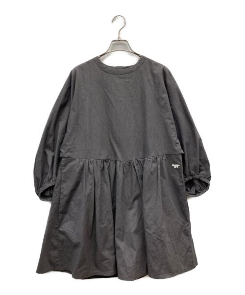 maison kitsune（メゾンキツネ）maison kitsune (メゾンキツネ) ブラウスワンピース グレー サイズ:36の古着・服飾アイテム
