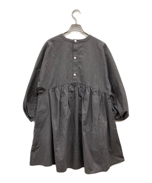 maison kitsune（メゾンキツネ）maison kitsune (メゾンキツネ) ブラウスワンピース グレー サイズ:36の古着・服飾アイテム