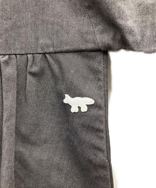 maison kitsune（メゾンキツネ）maison kitsune (メゾンキツネ) ブラウスワンピース グレー サイズ:36の古着・服飾アイテム