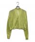 AURALEE（オーラリー）の古着「KID MOHAIR SHEER KNIT CARDIGAN」｜イエロー