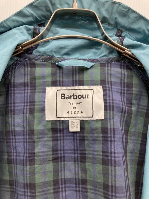 Barbour（バブアー）Barbour (バブアー) ALEXA CHUNG for AG (アレックスチャン フォー エージー) 25SS Non-wax Hooded Jacket スカイブルー サイズ:36の古着・服飾アイテム