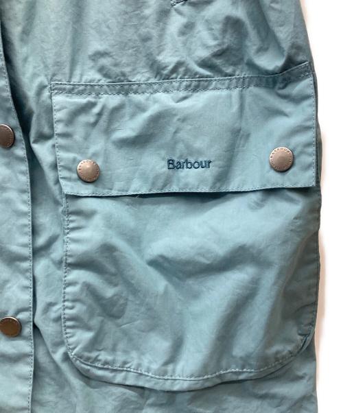 Barbour（バブアー）Barbour (バブアー) ALEXA CHUNG for AG (アレックスチャン フォー エージー) 25SS Non-wax Hooded Jacket スカイブルー サイズ:36の古着・服飾アイテム