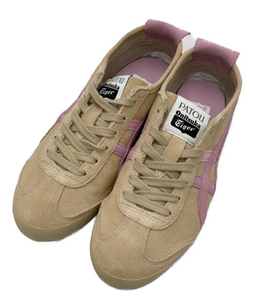 patou（パトゥ）patou (パトゥ) Onitsuka Tiger (オニツカタイガー) Mexico 66 'Putty Cotton Candy' ピンク×ベージュ サイズ:25の古着・服飾アイテム
