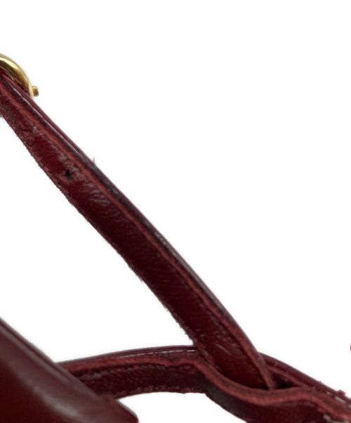MIU MIU（ミュウミュウ）MIU MIU (ミュウミュウ) PATENT LEATHER SANDALS ボルドー サイズ:38の古着・服飾アイテム