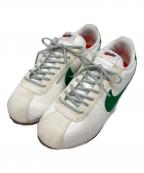 NIKEナイキ）の古着「CORTEZ LEATHER」｜ホワイト×グリーン