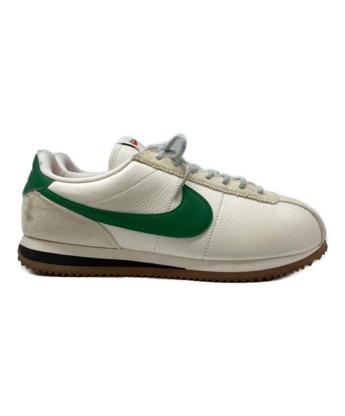 NIKE（ナイキ）NIKE (ナイキ) CORTEZ LEATHER ホワイト×グリーン サイズ:26.5の古着・服飾アイテム