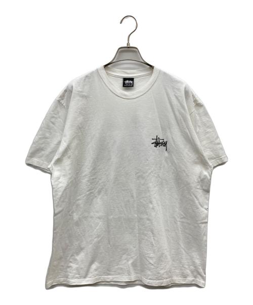 stussy（ステューシー）stussy (ステューシー) プリントTシャツ ホワイト サイズ:Lの古着・服飾アイテム