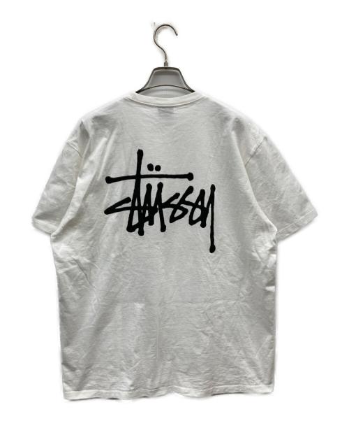 stussy（ステューシー）stussy (ステューシー) プリントTシャツ ホワイト サイズ:Lの古着・服飾アイテム