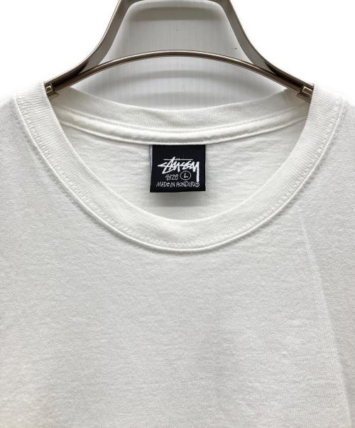 stussy（ステューシー）stussy (ステューシー) プリントTシャツ ホワイト サイズ:Lの古着・服飾アイテム